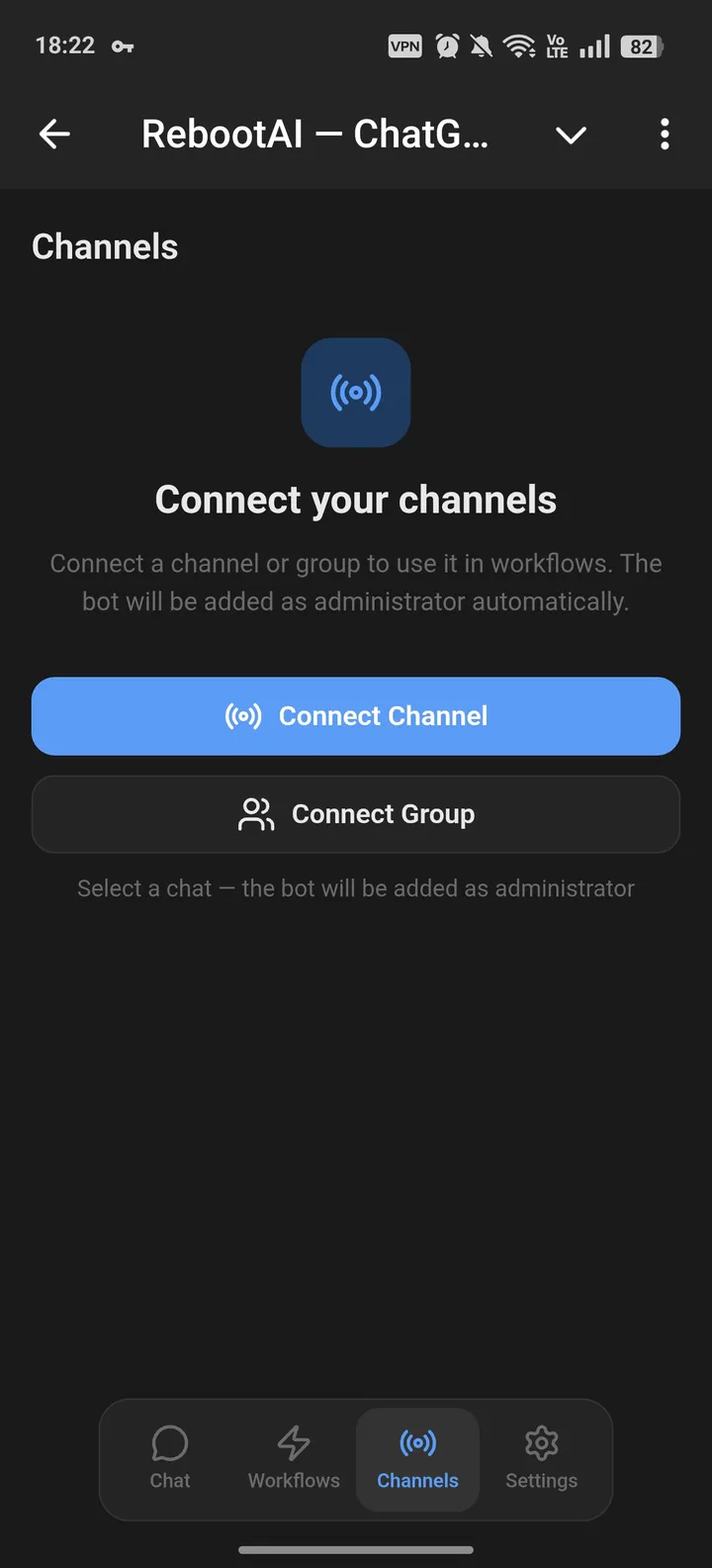 RebootAI — GPT | Claude & Telegram Workflows — Screenshot 3