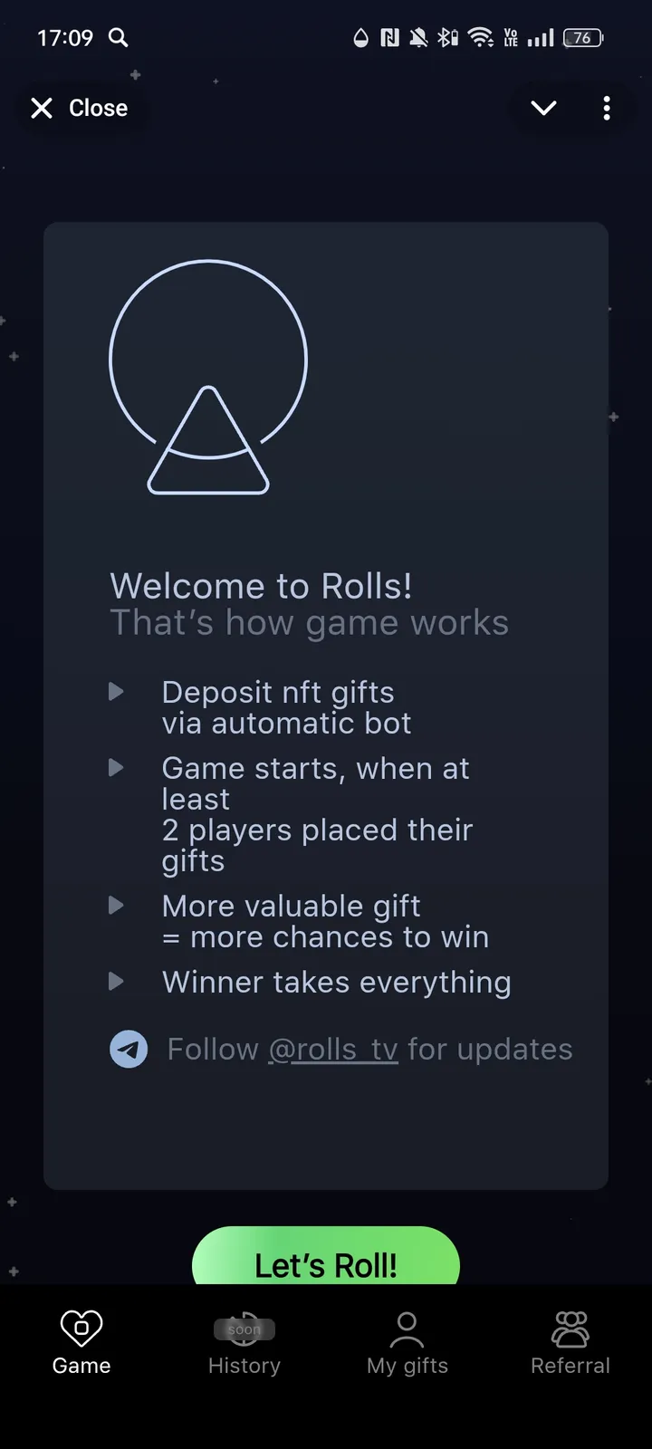 Rolls — Screenshot 1