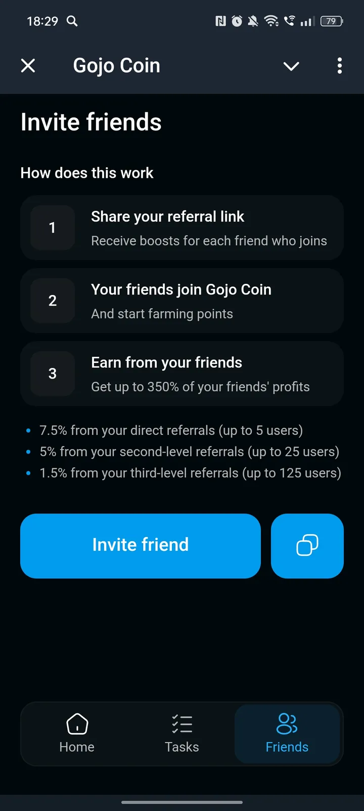 Gojo Coin — Screenshot 3