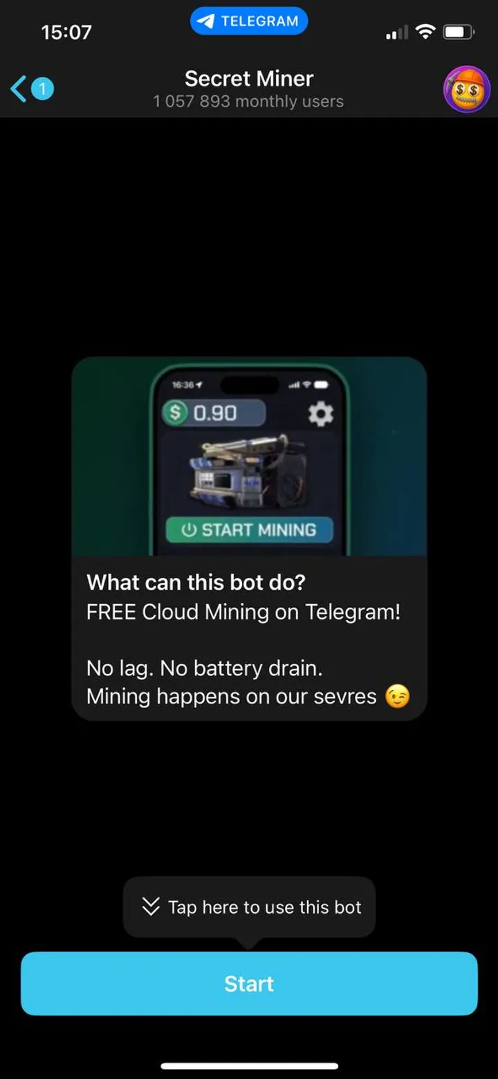 Secret Miner — Screenshot 1