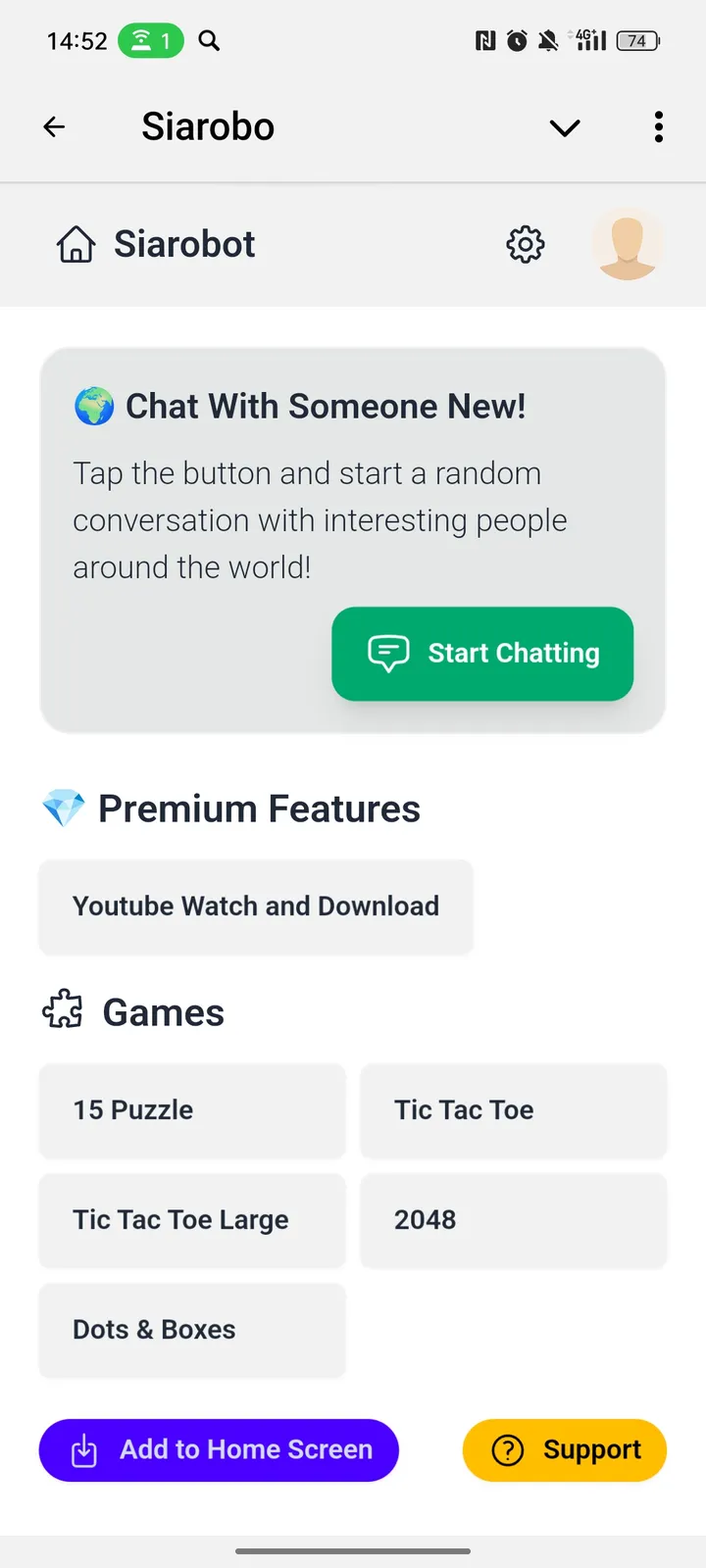 Siarobo — Screenshot 1