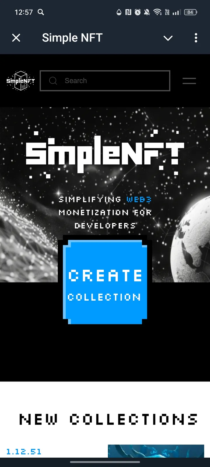 Simple NFT — Screenshot 1