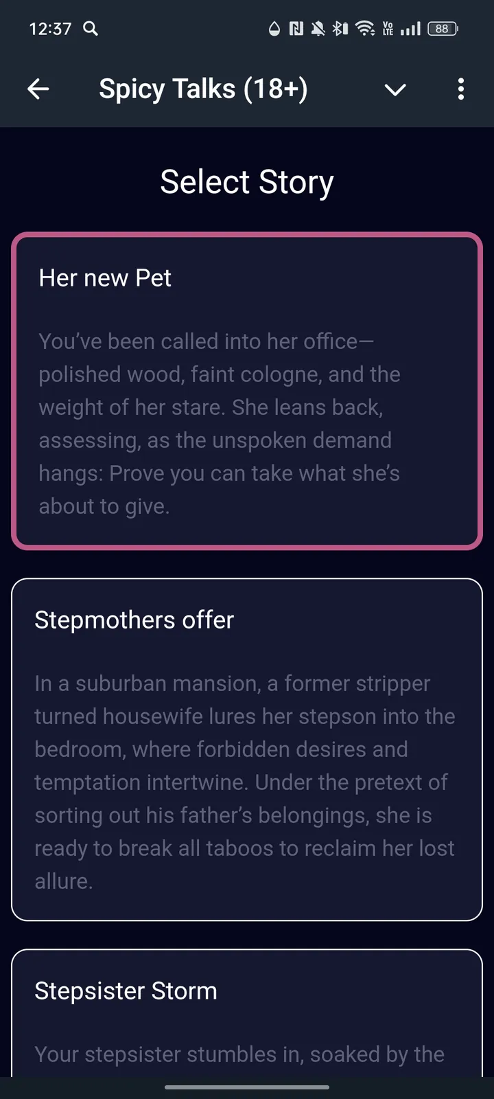 Spicy Talks (18 ) — Screenshot 3