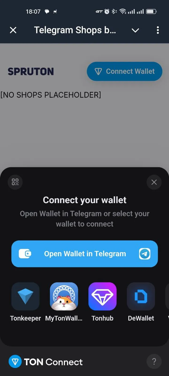 Telegram Shops by SPRUTON — Screenshot 1