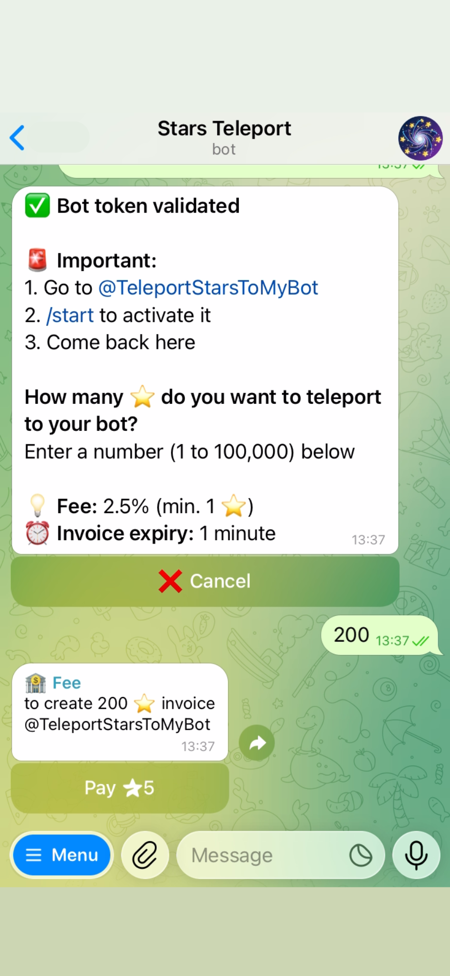 Stars Teleport — Screenshot 3