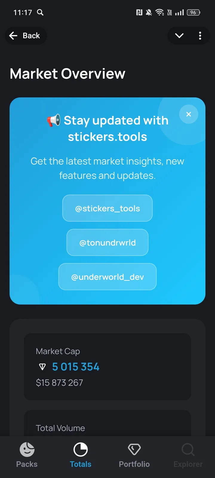 Stickers Analytics — Screenshot 2
