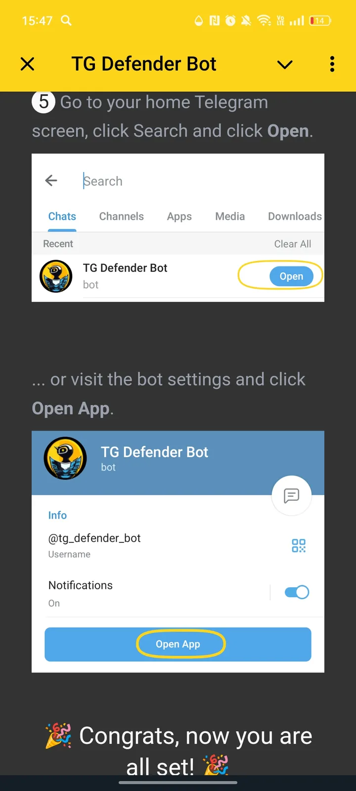 TG Defender Bot — Screenshot 4