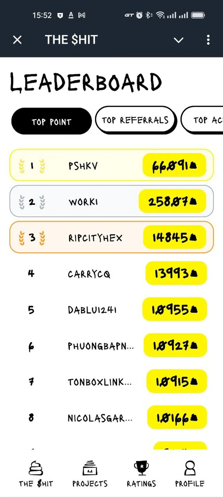 THE $HIT — Screenshot 2