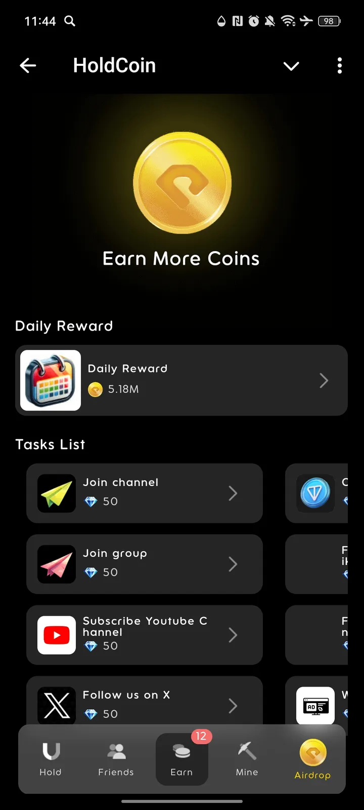 HoldCoin — Screenshot 4
