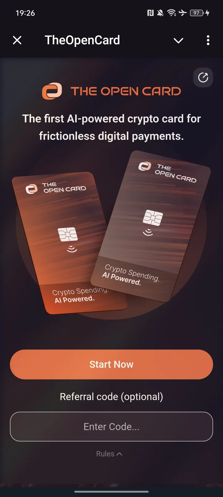 TheOpenCard — Screenshot 1
