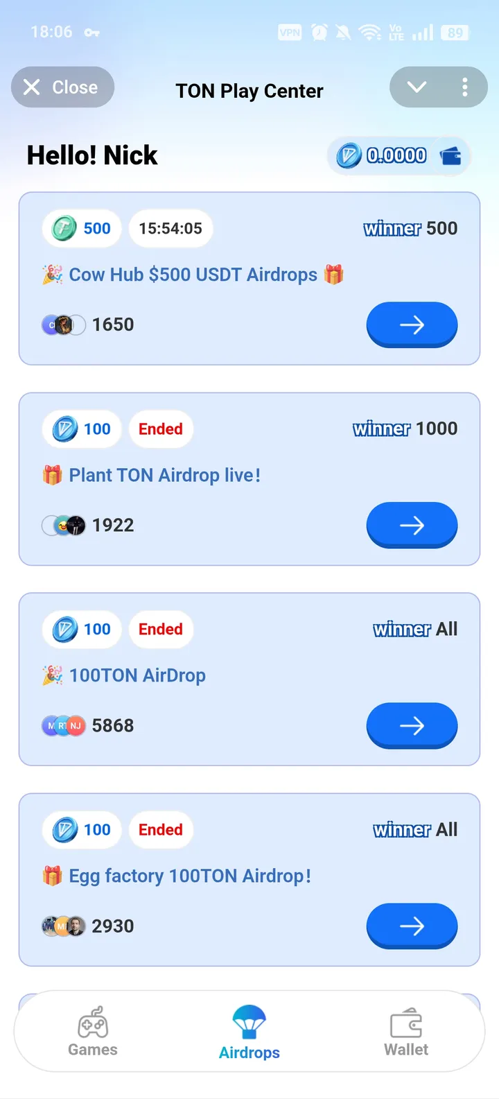 TON Play Center — Screenshot 2