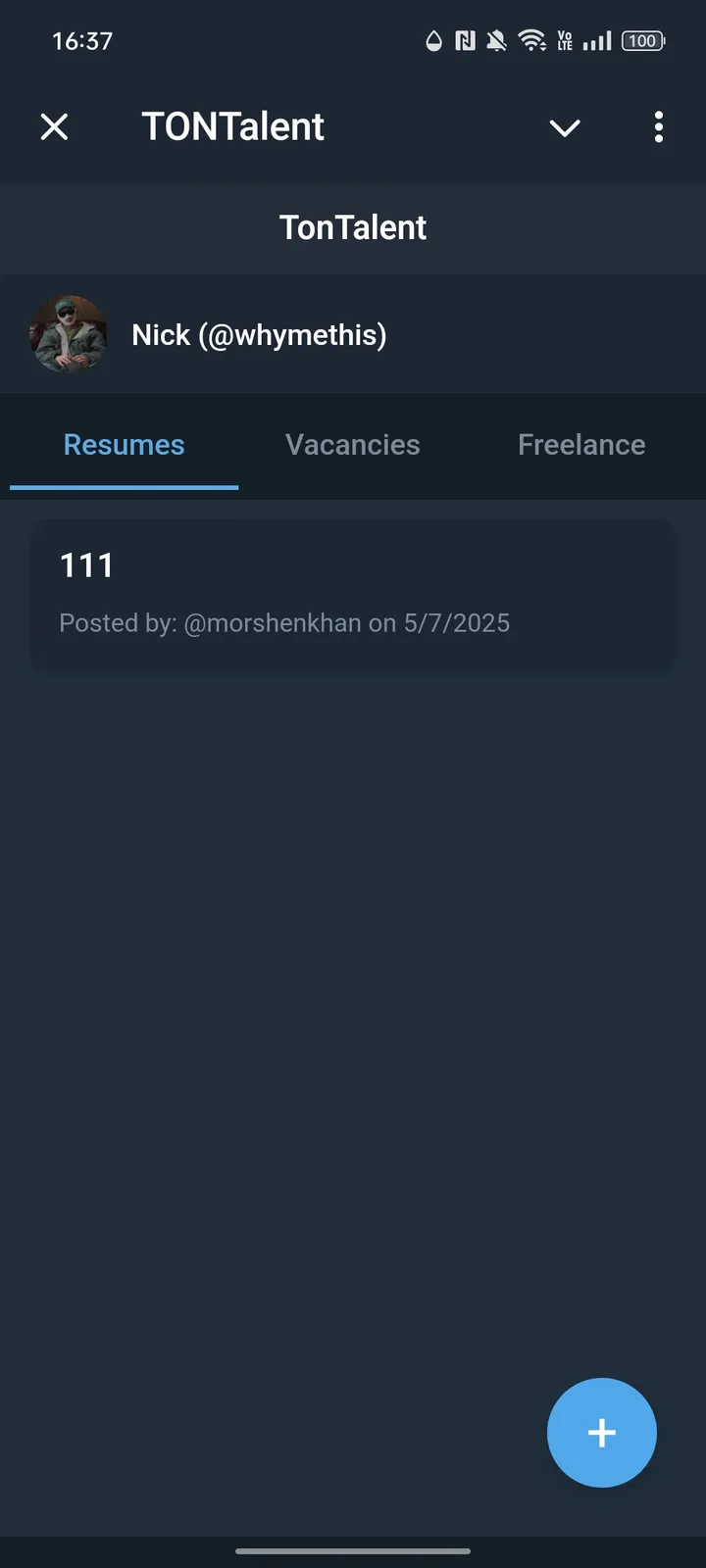 TONTalent — Screenshot 1