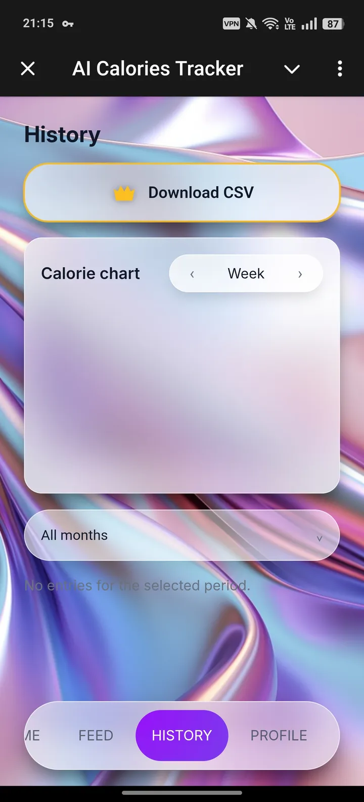 AI Calories Tracker — Screenshot 2