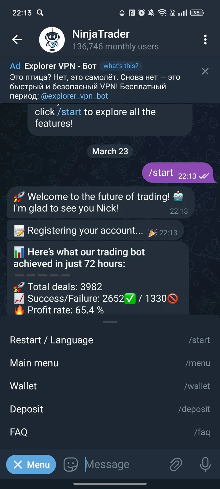 NinjaTrader — Screenshot 3