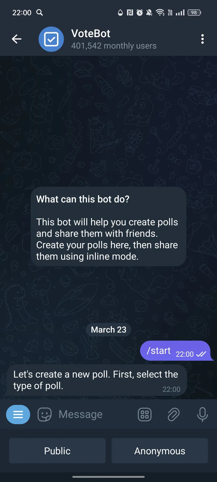 VoteBot — Screenshot 2