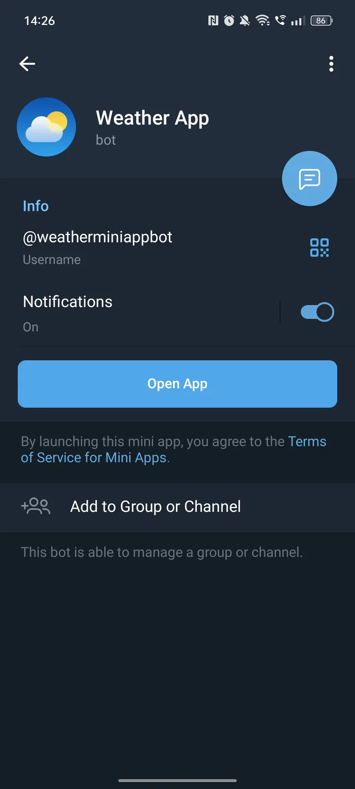 Weather App — Screenshot 2