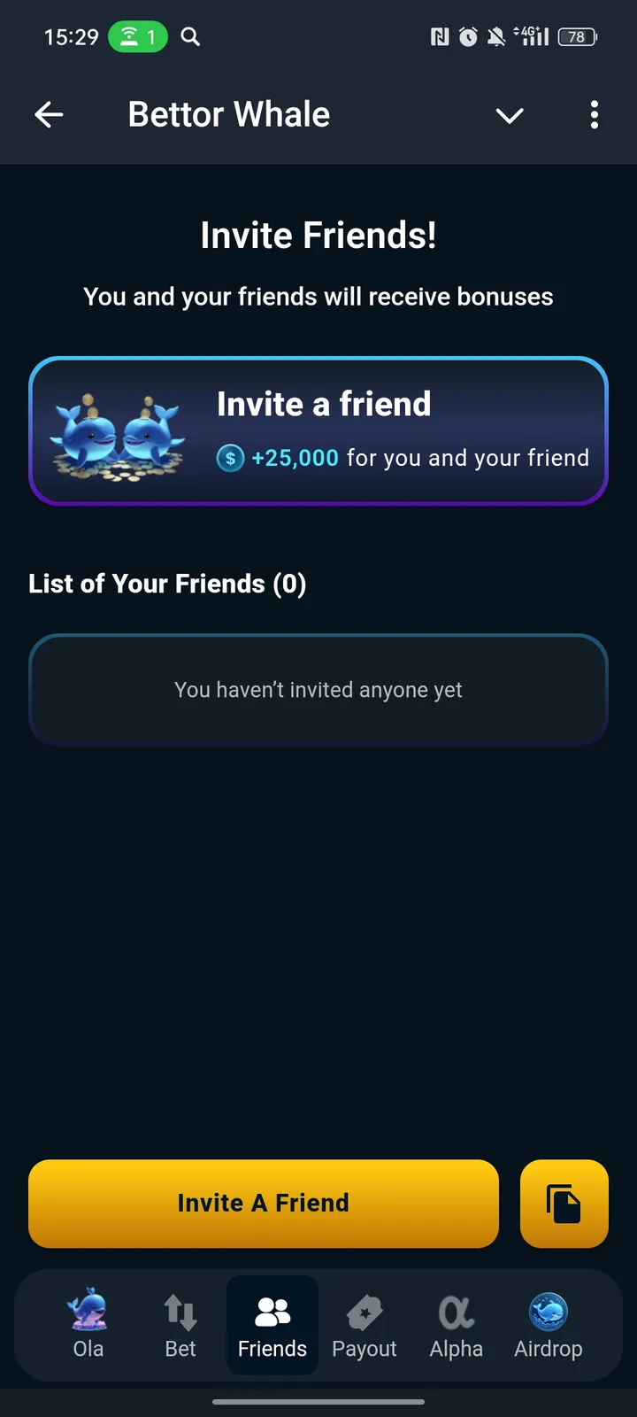 Bettor Whale — Screenshot 3