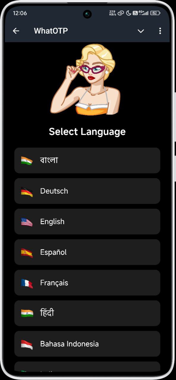 WhatOTP — Screenshot 2
