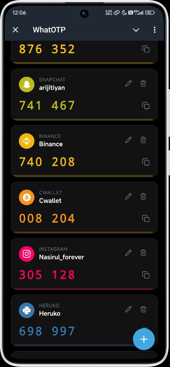 WhatOTP — Screenshot 6