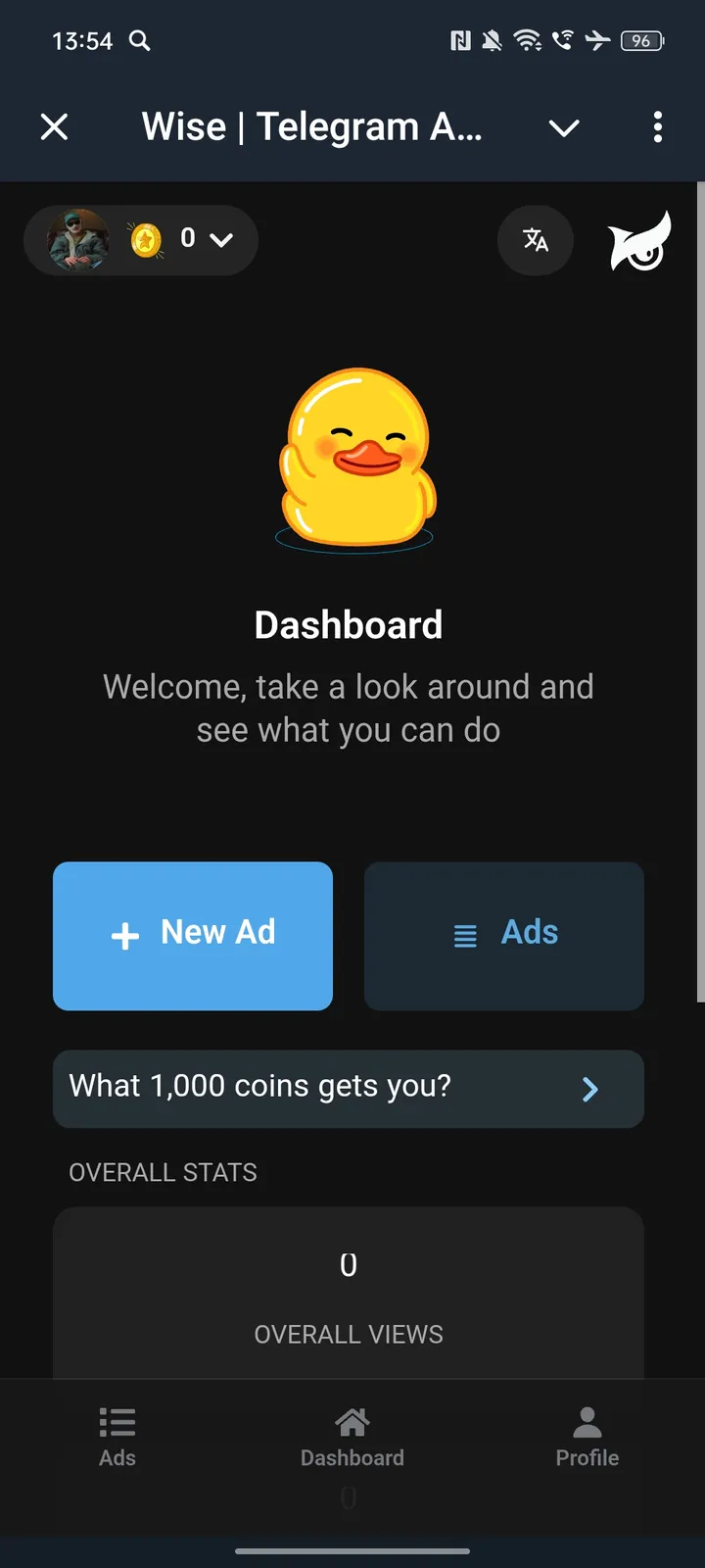 Wise | Telegram Ads ☁️ — Screenshot 1