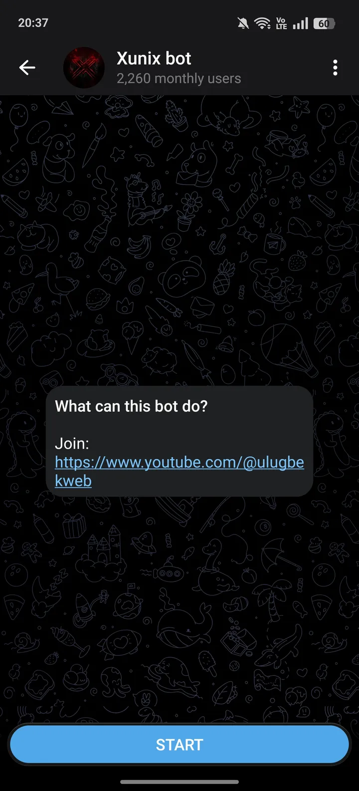 Xunix bot — Screenshot 1