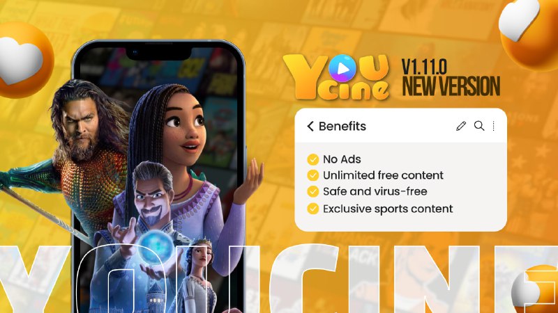 YouCine - v1.11.0 [AD-FREE]    No paid subscription is required to access the...