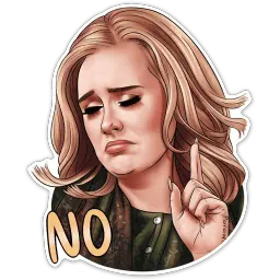 Adelemojis (by @xzawes) sticker 12