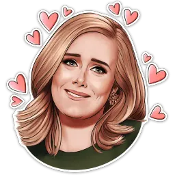 Adelemojis (by @xzawes) sticker 5