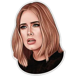 Adelemojis (by @xzawes) sticker 9