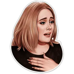 Adelemojis (by @xzawes) sticker 10