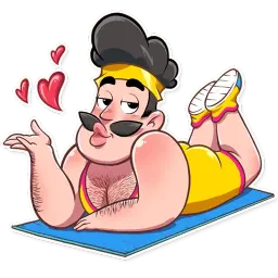 Aerobic Bob sticker 2