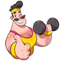 Aerobic Bob sticker 4