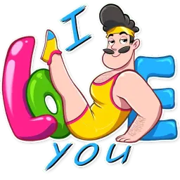 Aerobic Bob sticker 6