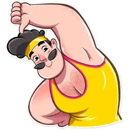 Aerobic Bob sticker 8