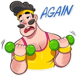 Aerobic Bob sticker 10