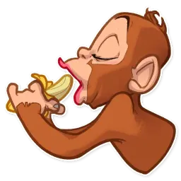 Mona Monkey sticker 3