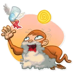 Mona Monkey sticker 5