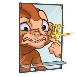 Mona Monkey sticker 7