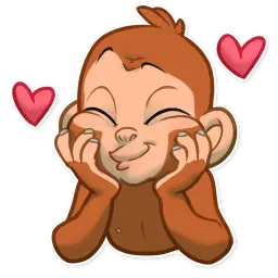 Mona Monkey sticker 10