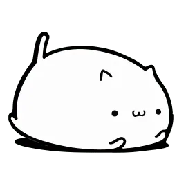 Круглый котик sticker 2