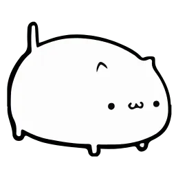 Круглый котик sticker 11