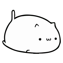 Круглый котик sticker 12