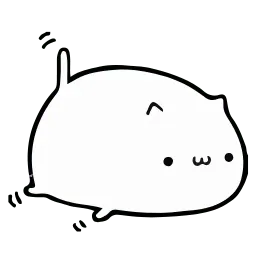 Круглый котик sticker 3