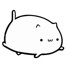 Круглый котик sticker 4