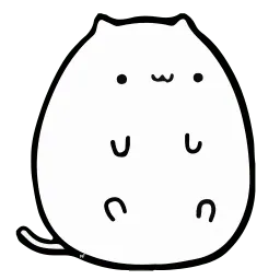 Круглый котик sticker 6