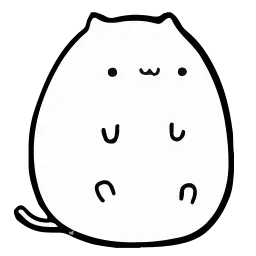 Круглый котик sticker 7