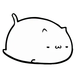Круглый котик sticker 9