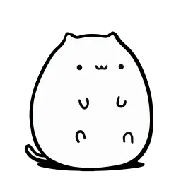 Круглый котик sticker 10