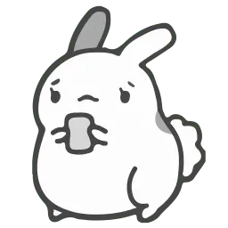 Белый кролик Telegram sticker pack