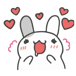 Белый кролик sticker 2